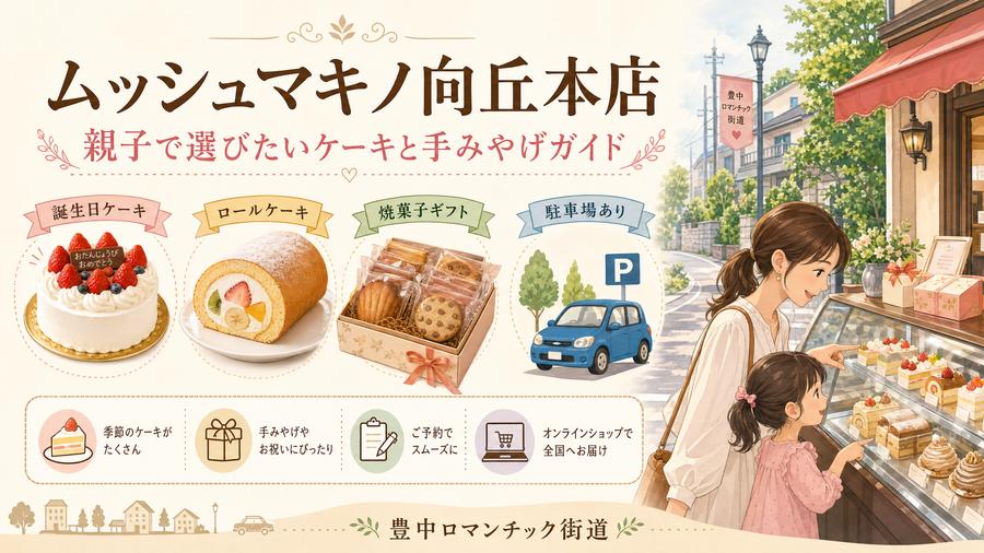 ムッシュマキノ向丘本店 親子向けケーキと手みやげガイド