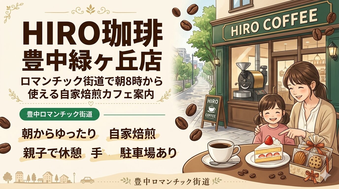 HIRO珈琲 豊中緑ヶ丘店|ロマンチック街道