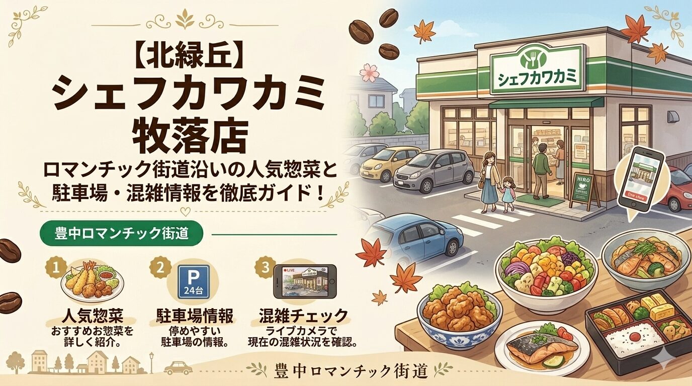 【北緑丘】シェフカワカミ牧落店の人気惣菜と駐車場情報を徹底ガイド!