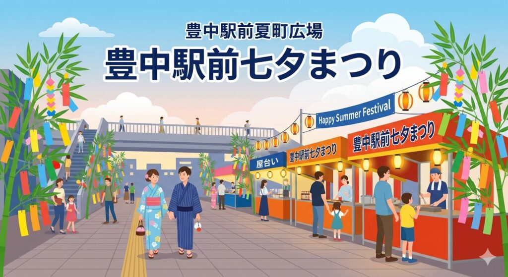 豊中駅前七夕祭り