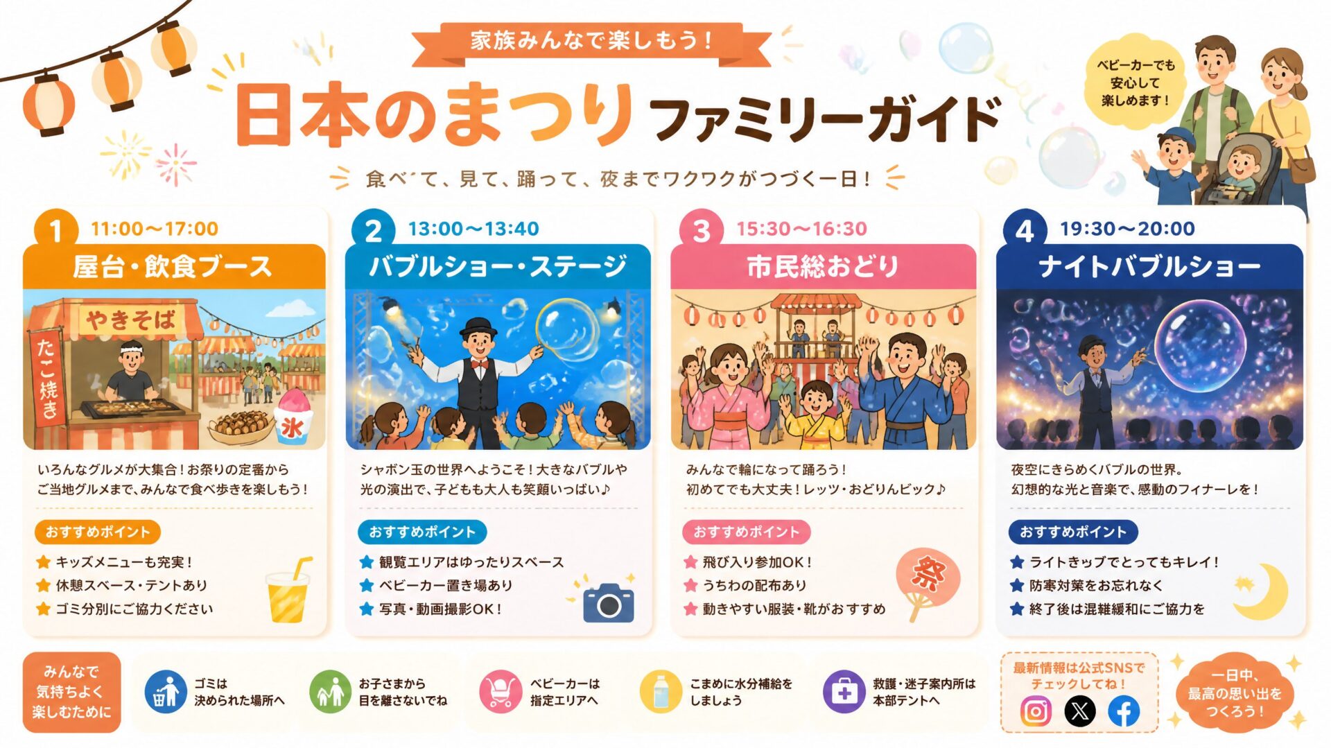 三田まつり2026 屋台・ステージ・子連れガイド