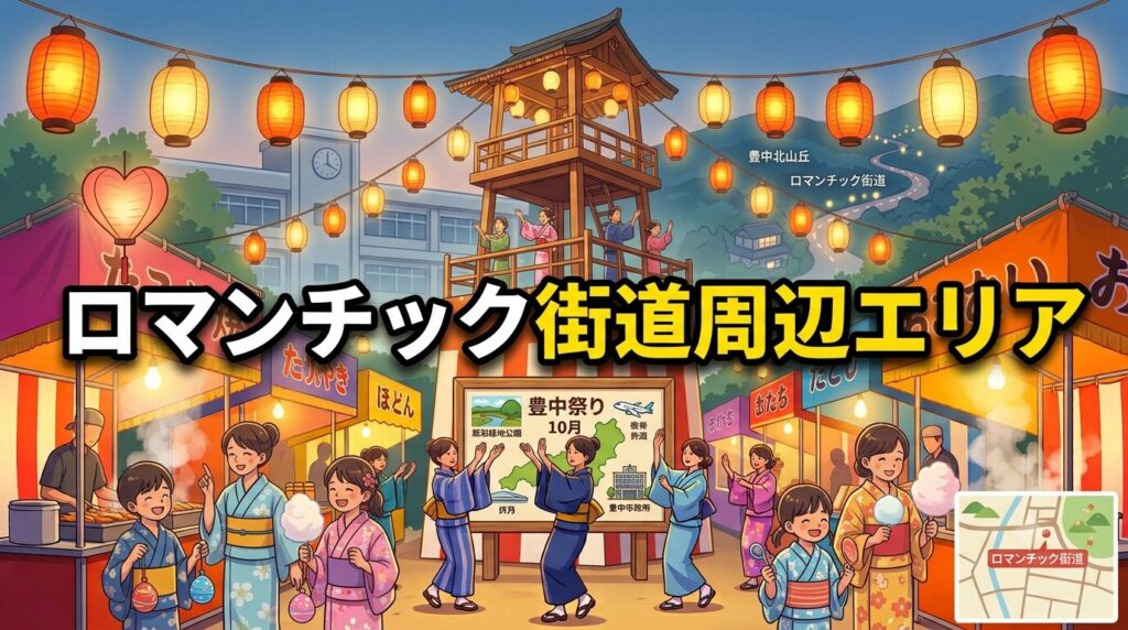 ロマンチック街道・豊中北部エリアの夏祭り情報