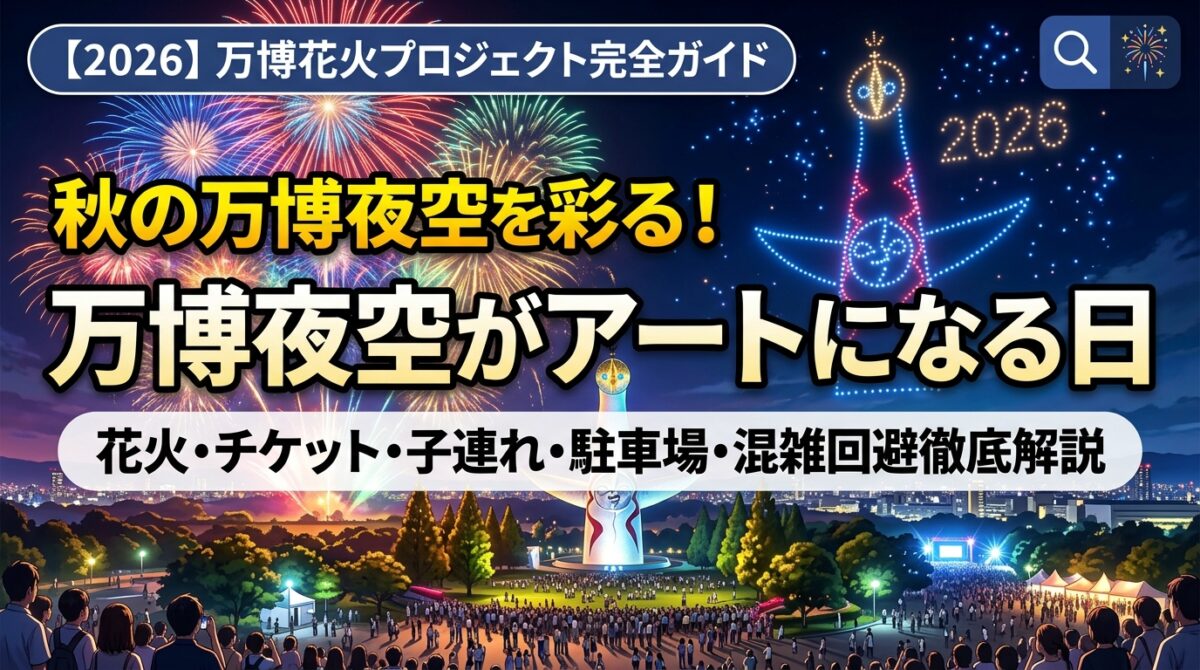 【2026】万博夜空がアートになる日完全ガイド アイキャッチ画像